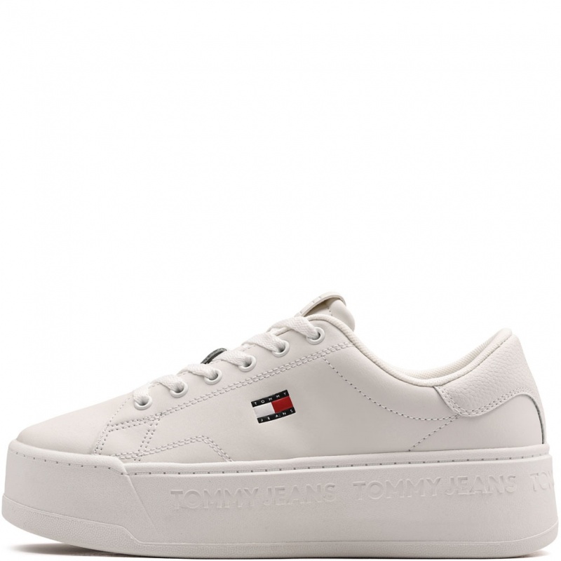 Tommy Hilfiger Script Cupsole Flatform Teniși damă EN0EN02961YBL