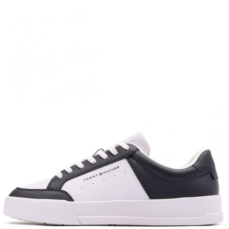 Tommy Hilfiger TH Court Mix Leather Teniși bărbați FM0FM054890K5