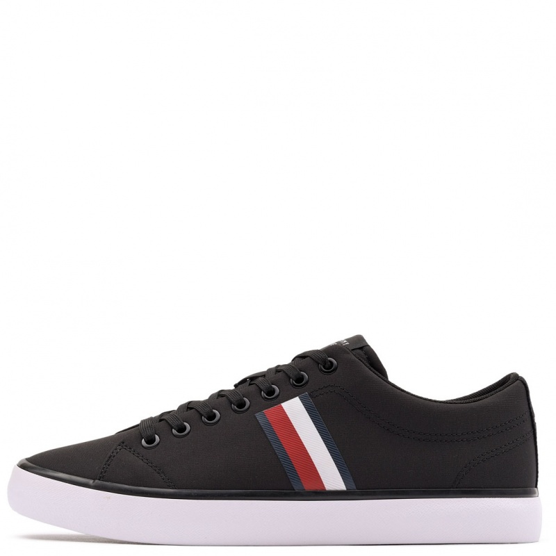 Tommy Hilfiger TH Hi Vulc Low Core Stripes Mesh Teniși bărbați FM0FM05393BDS