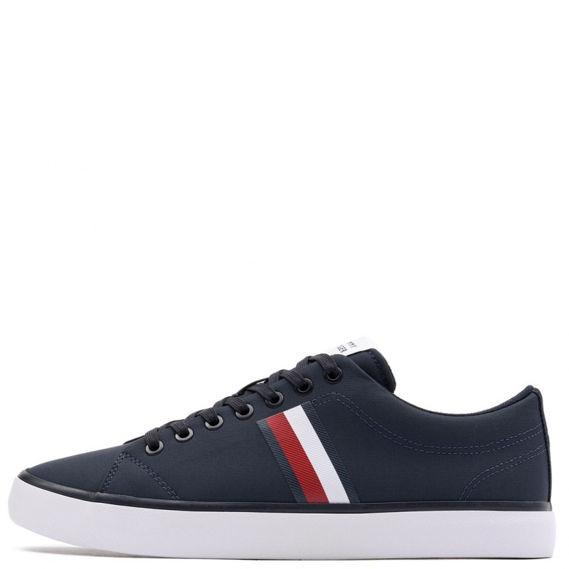 Tommy Hilfiger TH Hi Vulc Low Core Stripes Mesh Teniși bărbați FM0FM05393DW5