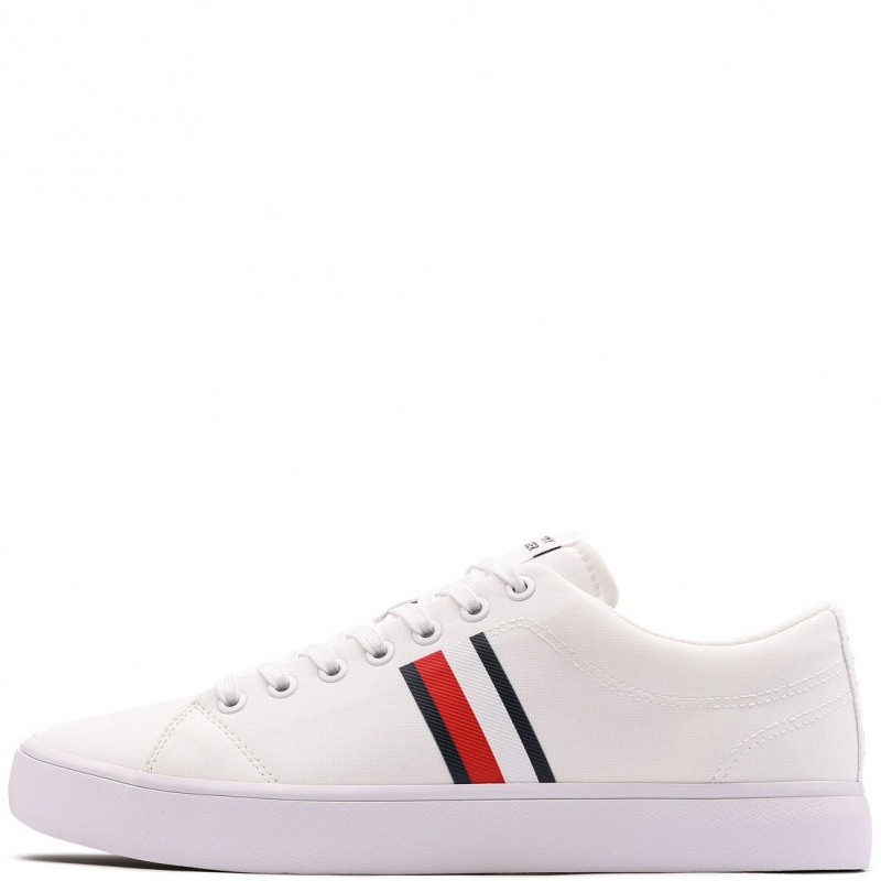 Tommy Hilfiger TH Hi Vulc Low Core Stripes Mesh Teniși bărbați FM0FM05393YBS