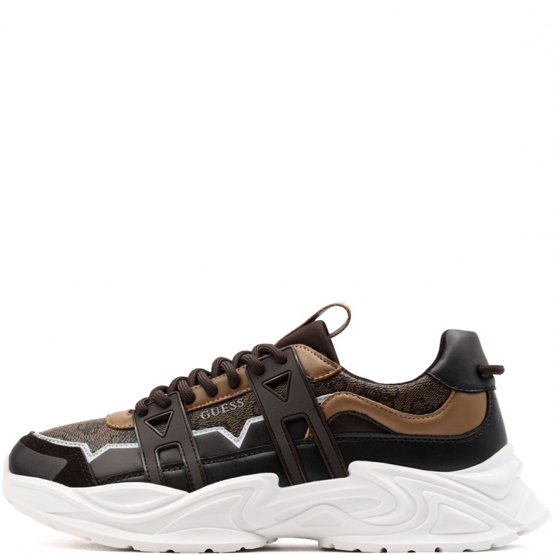 Guess Belluno Adidași bărbați FMPBEUFAL12-BROWN