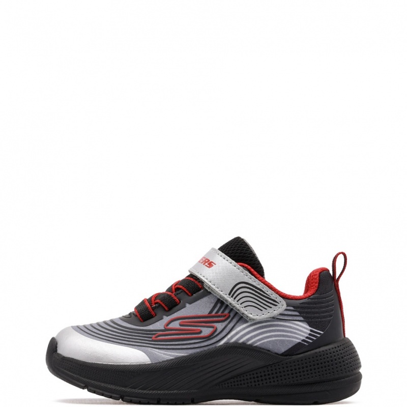 Skechers Microspec Advance Adidași copii 403926N-BKSR