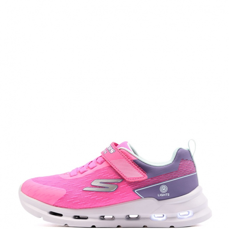 Skechers S Lights-Glide-Step Lights Adidași copii 303730LC-PKMT