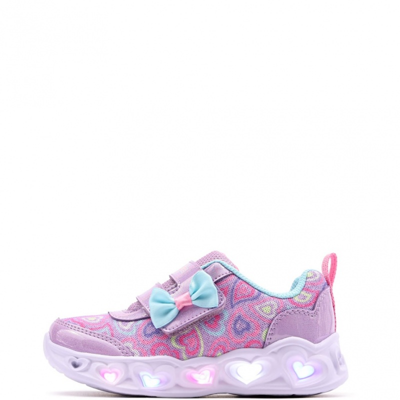 Skechers S Lights-Heart Lights-Boogie Land Adidași copii 303258N-LVMT
