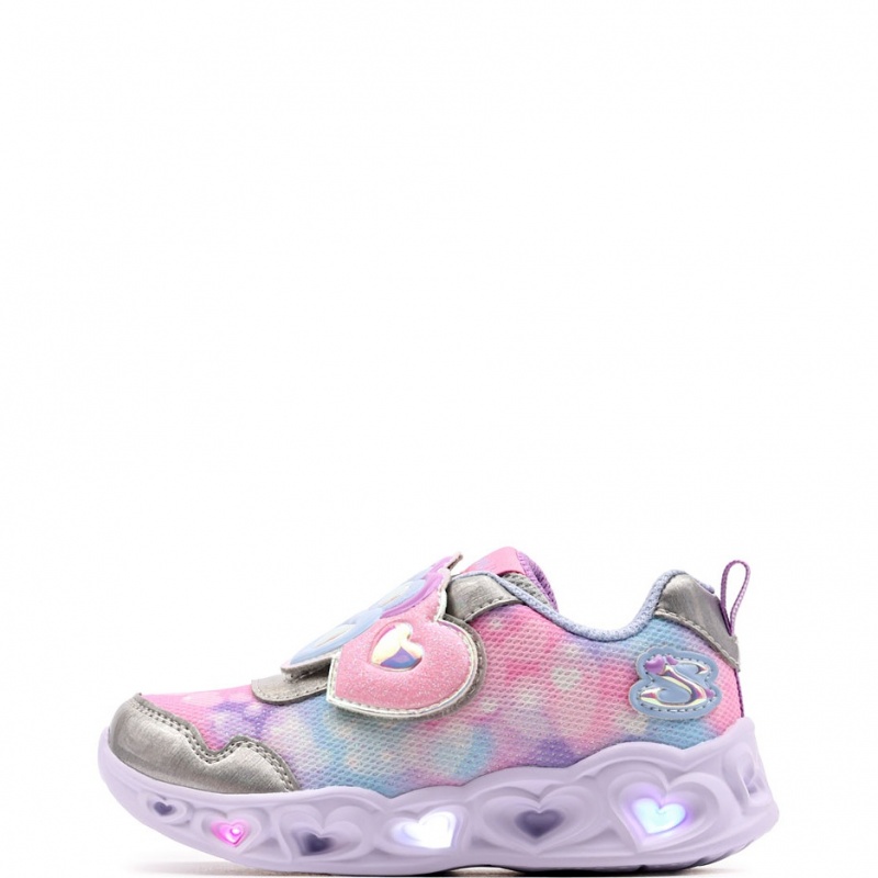 Skechers S Lights-Heart Lights-Lovin Reflection Adidași copii 302693N-SMLT