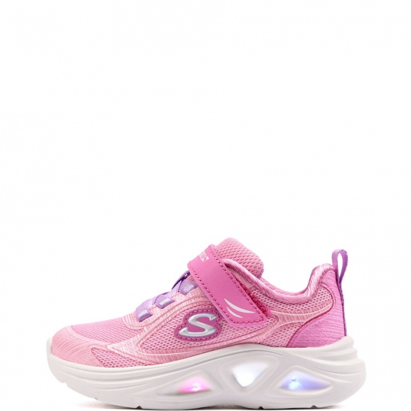 Skechers S Lights-Skechers Sola Glow 2.0 Adidași copii 303729N-PKLV