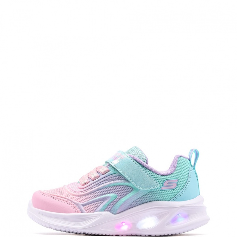 Skechers S Lights-Skechers Sola Glow-Color Breeze Adidași copii 303713N-AQMT
