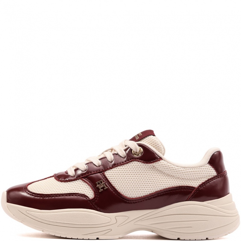 Tommy Hilfiger Modern Runner Shiny Leather Adidași damă FW0FW09413GNE