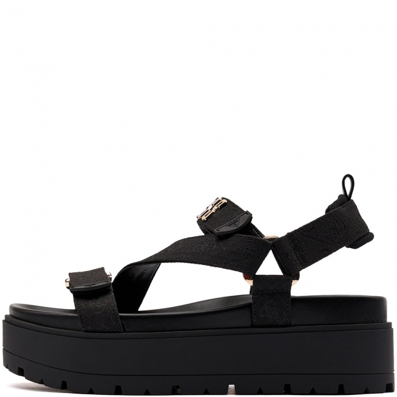Guess Fetta Sandale damă FLJFTTFAL03-BLACK