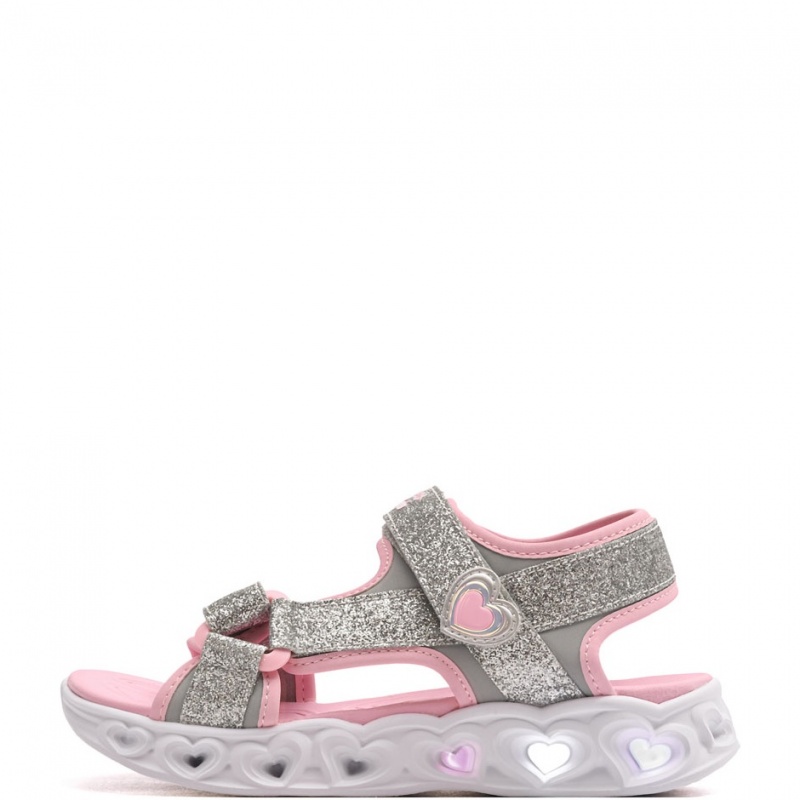 Skechers S Lights-Heart Lights-Sugar Sparks Sandale copii 303114L-SLPK