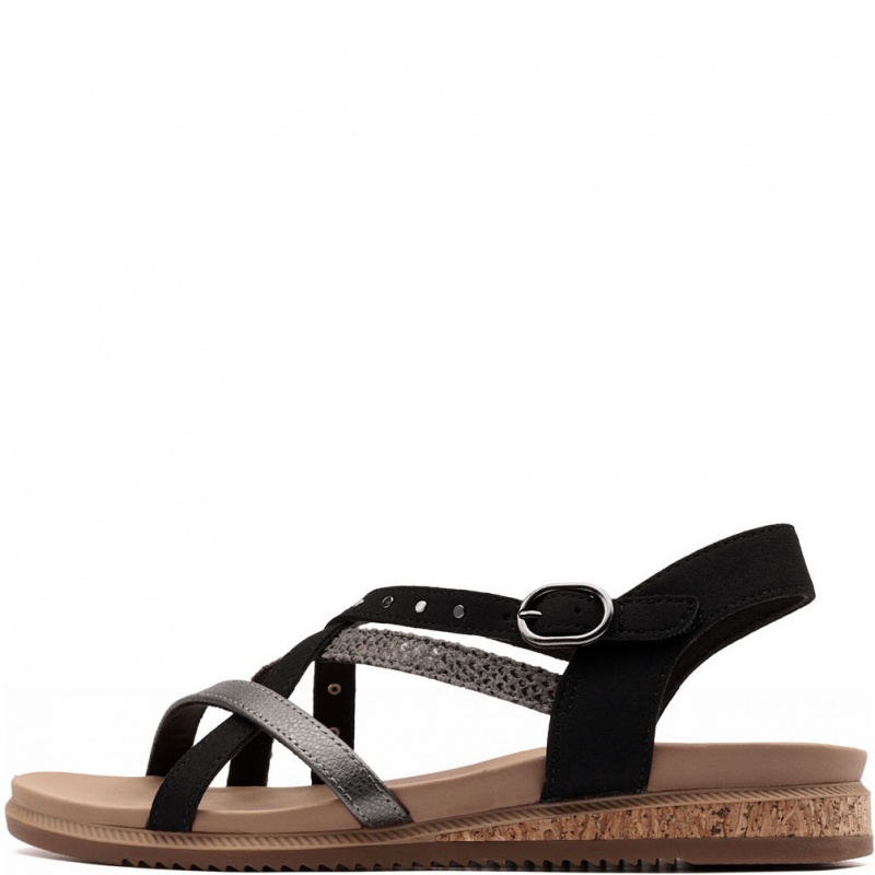 Skechers Desert Kiss Low-Seaside Sling Sandale damă 114713-BLK
