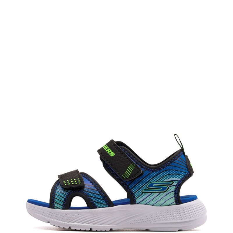 Skechers Microspec-Splash Sandale copii 407034N-BKLM