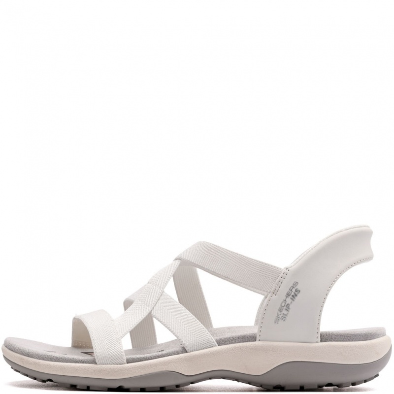 Skechers Reggae Slim-Stretch Flex Sandale damă 163460-WHT