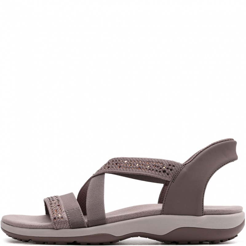 Skechers Reggae Slim-Summer Sparkle Sandale damă 163574-MOC