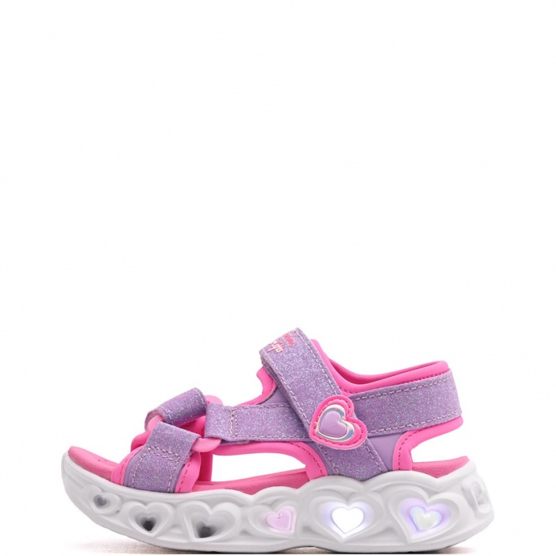 Skechers S Lights-Heart Lights-Sugar Sparks Sandale copii 303114N-LVPK