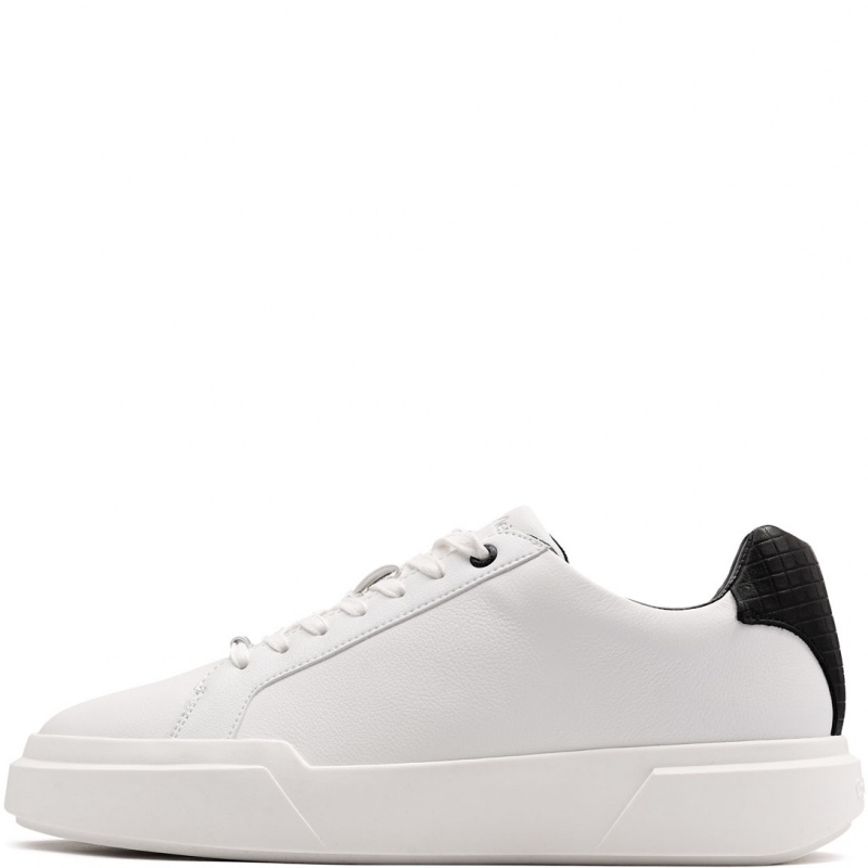 Calvin Klein Chunky Cupsole LaceUp Clean Leather Pantofi sport bărbați HM0HM0223901W