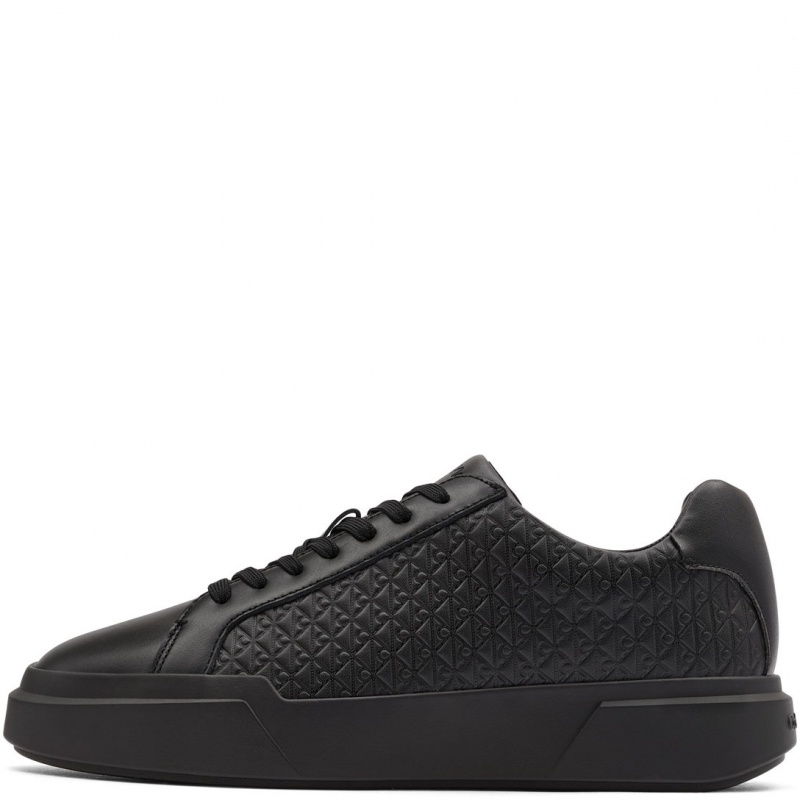 Calvin Klein Chunky Cupsole LaceUp Leather AOP Pantofi sport bărbați YM0YM013830GJ