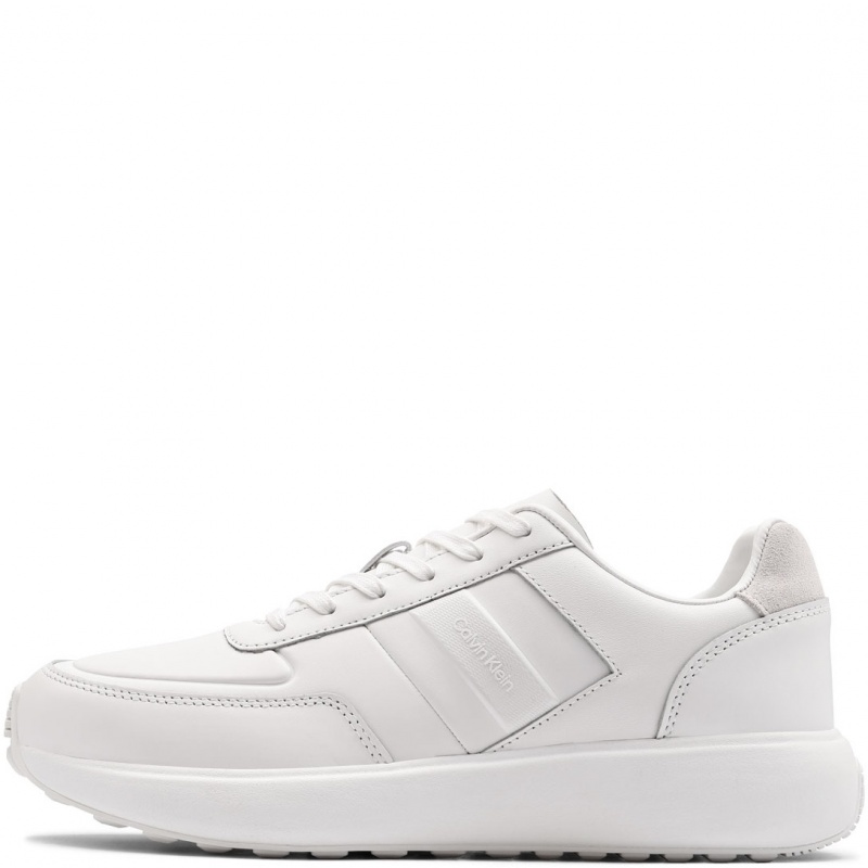 Calvin Klein City Runner Laceup Tape Leather Pantofi sport bărbați HM0HM019570K4