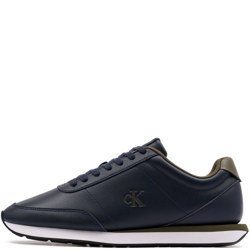 Calvin Klein Retro Runner Ess Leather Pantofi sport bărbați YM0YM013550ZT