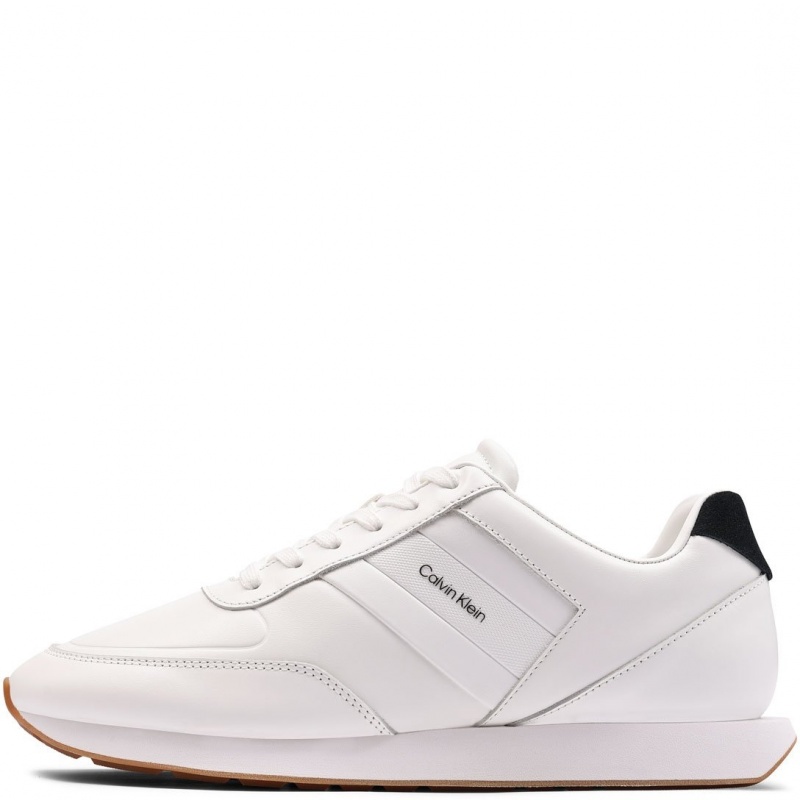 Calvin Klein Retro Runner Leather Tape Pantofi sport bărbați YM0YM0138101W