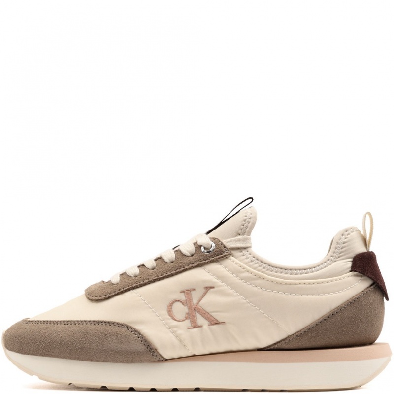Calvin Klein Retro Runner Sock LaceUp Mix Pantofi sport damă YW0YW020600JX