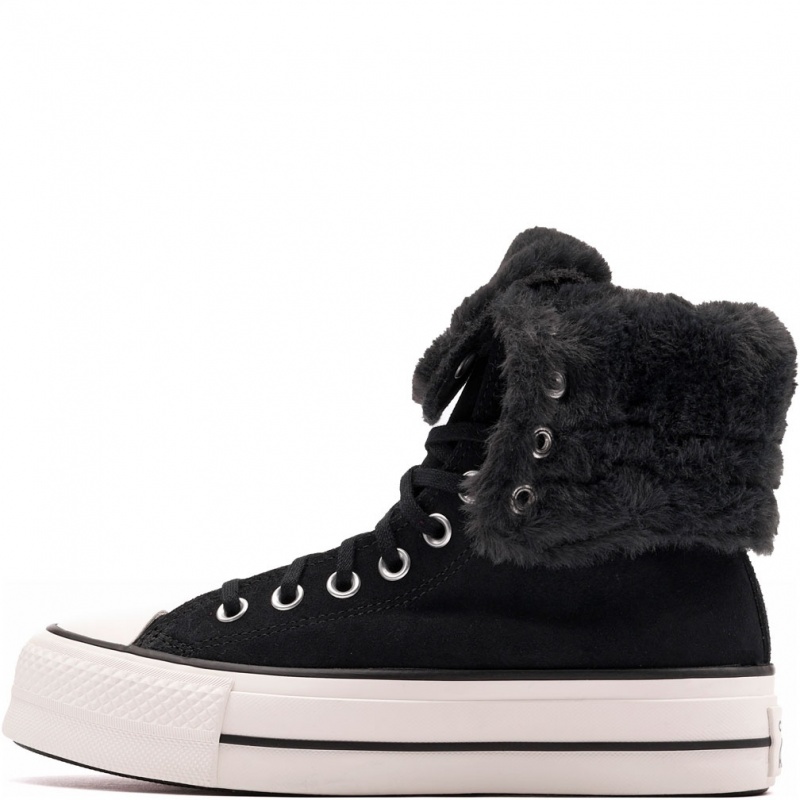 Converse Chuck Taylor All Star Fold Over Lift X-Hi Teniși damă de iarnă A15229C