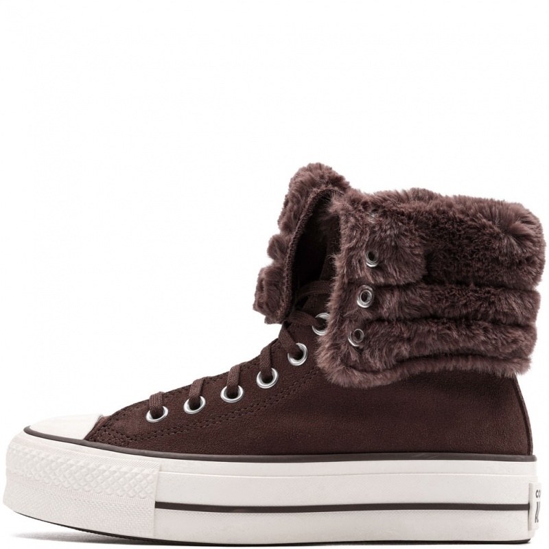 Converse Chuck Taylor All Star Fold Over Lift X-Hi Teniși damă de iarnă A15230C
