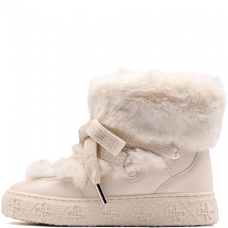 Guess Unessa Pantofi damă de iarnă FLFUEKFUR10-IVORY