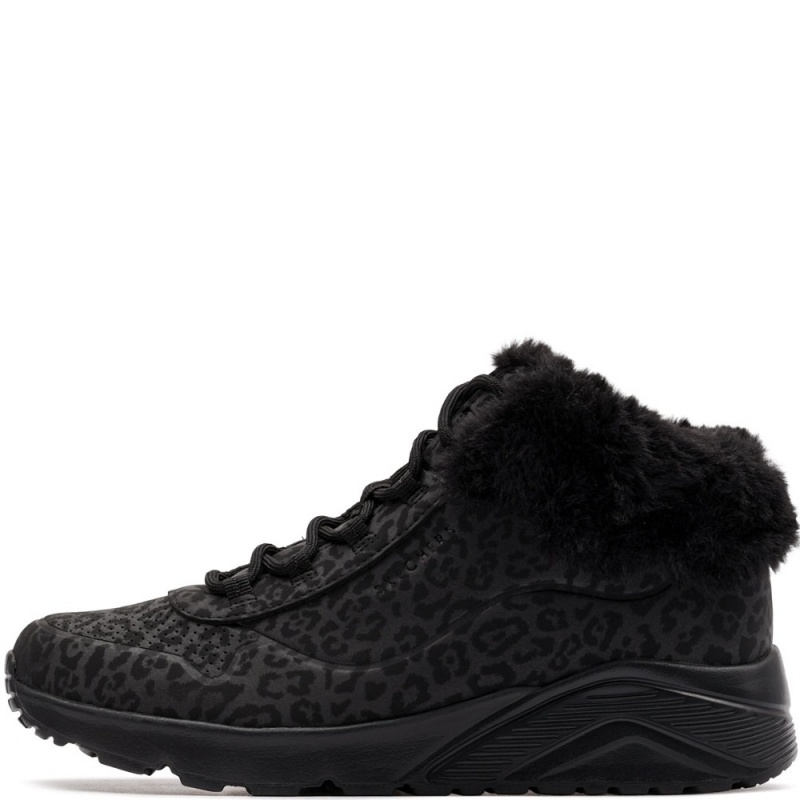 Skechers Uno Lite-Cozy Leopard Încălțăminte iarnă 310362L-BBK