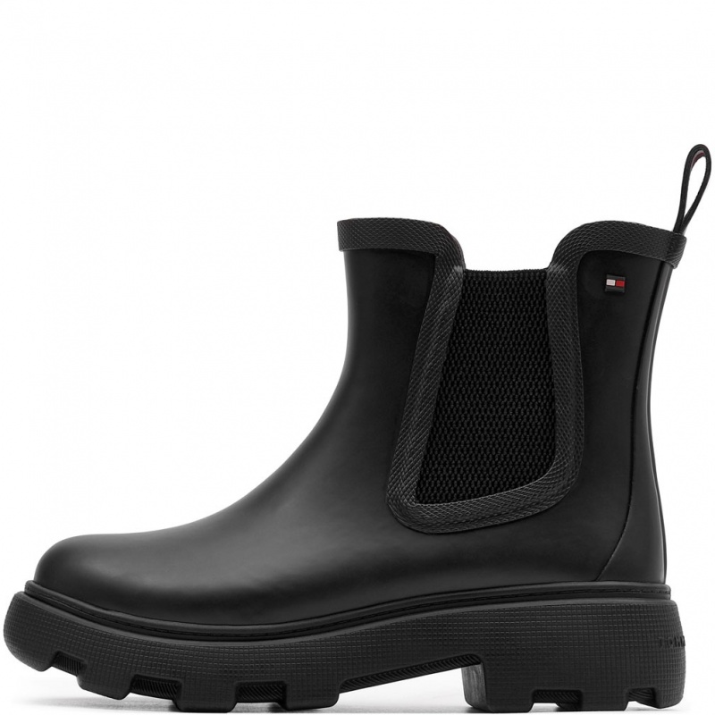 Tommy Hilfiger Flag Ankle RainBoot Warm Lining Pantofi damă de iarnă FW0FW08974BDS