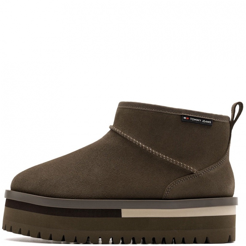 Tommy Hilfiger TJW Flatform Snow Boot Suede Pantofi damă de iarnă EN0EN02841RBM