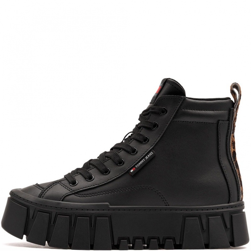 Tommy Hilfiger TJW Vulc Flatform Leopard Pantofi damă de iarnă EN0EN02858BDS